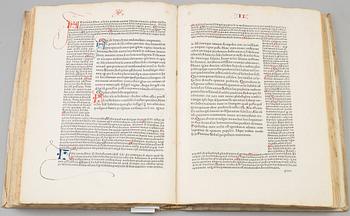 BOK, - Inkunabel, tryckt i Venedig 1481 Cicero: De Officiis.