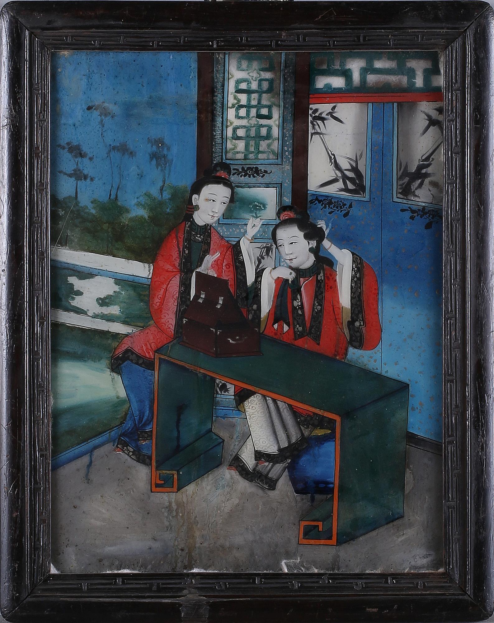 GLASMÅLNING, Kina, omkring år 1900.