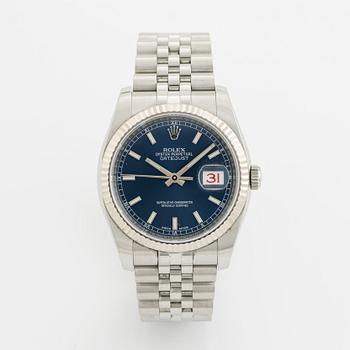 Rolex, Oyster Perpetual, Datejust, armbandsur, 36 mm.