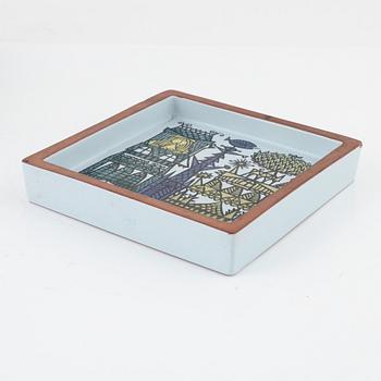 Stig Lindberg, a set of three 'Karneval' earthenware pieces by Stig Lindberg, Gustavsberg Studio, Sweden.