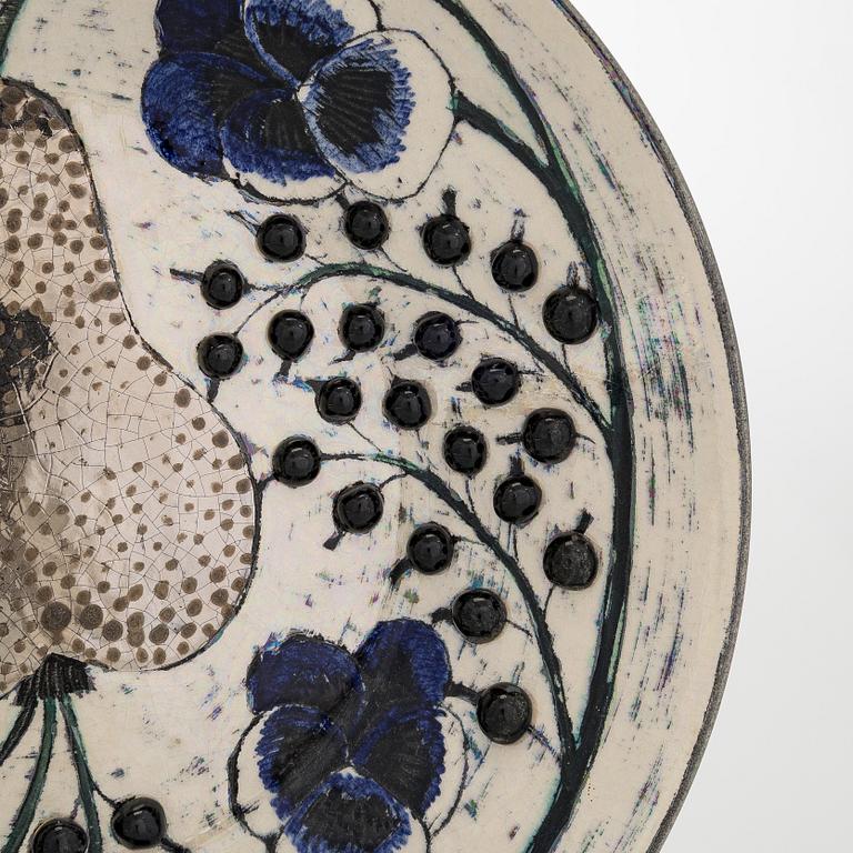 Birger Kaipiainen, dekorationsfat, stengods signerad Kaipiainen.