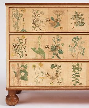 Josef Frank, a 'Flora' chest of drawers, Svenskt Tenn Sweden 1930-40s.