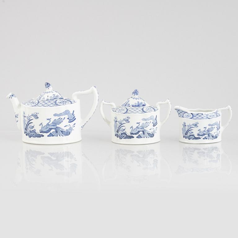 A 27-piece "Old Chelsea" tea set, Furnivals Ltd, England, first half of the 20th century.