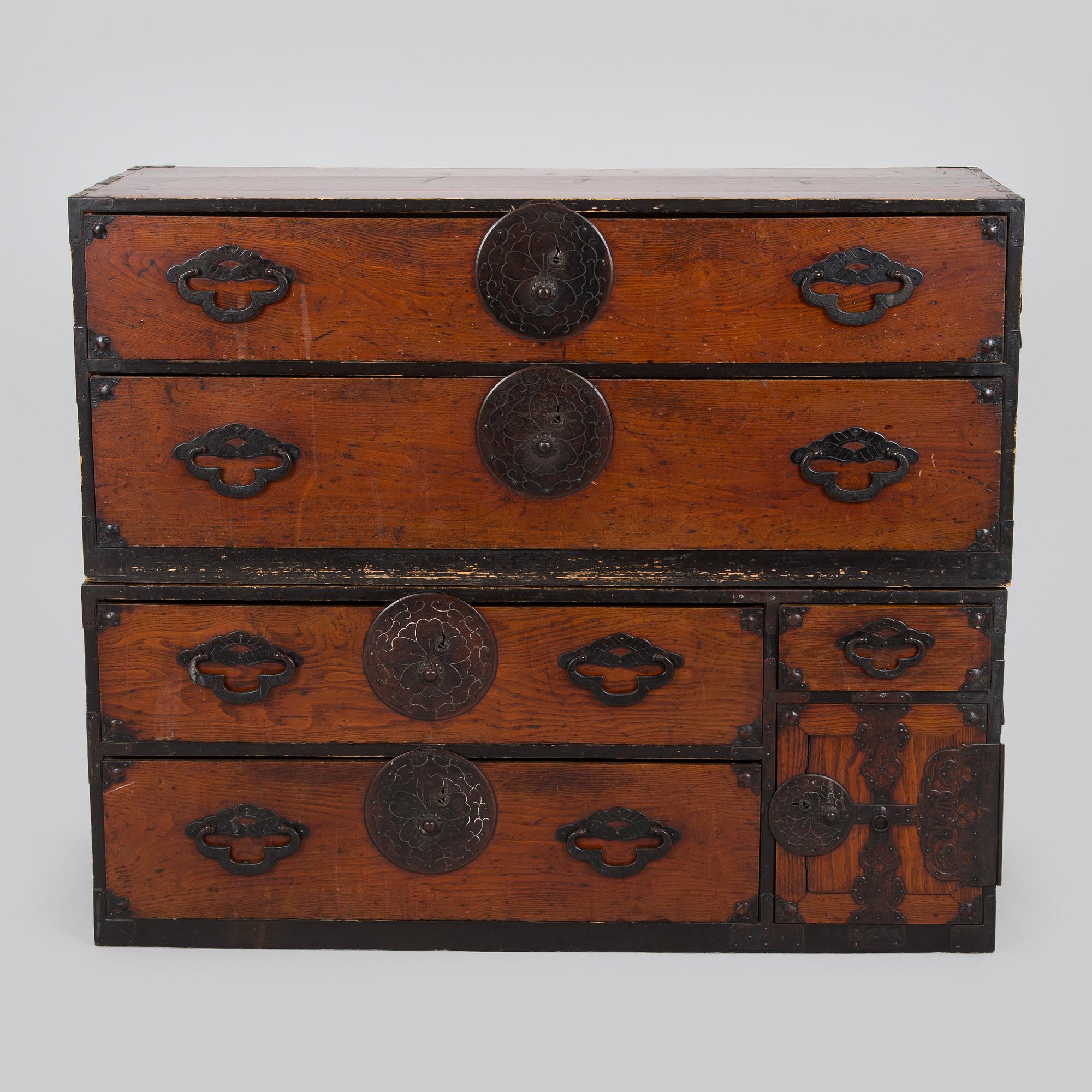 A Corean chest of drawers, mid-20th century.