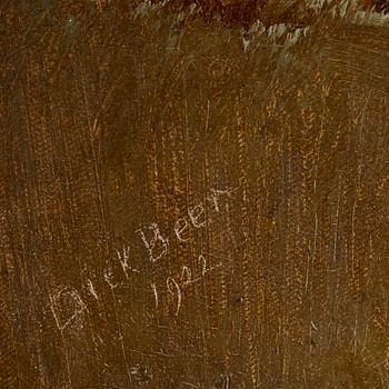 DICK BEER, olja på duk, sign o dat 1922.
