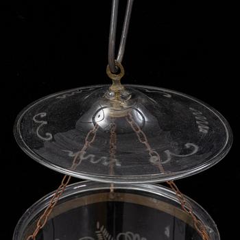 A late 19th century ceiling light.