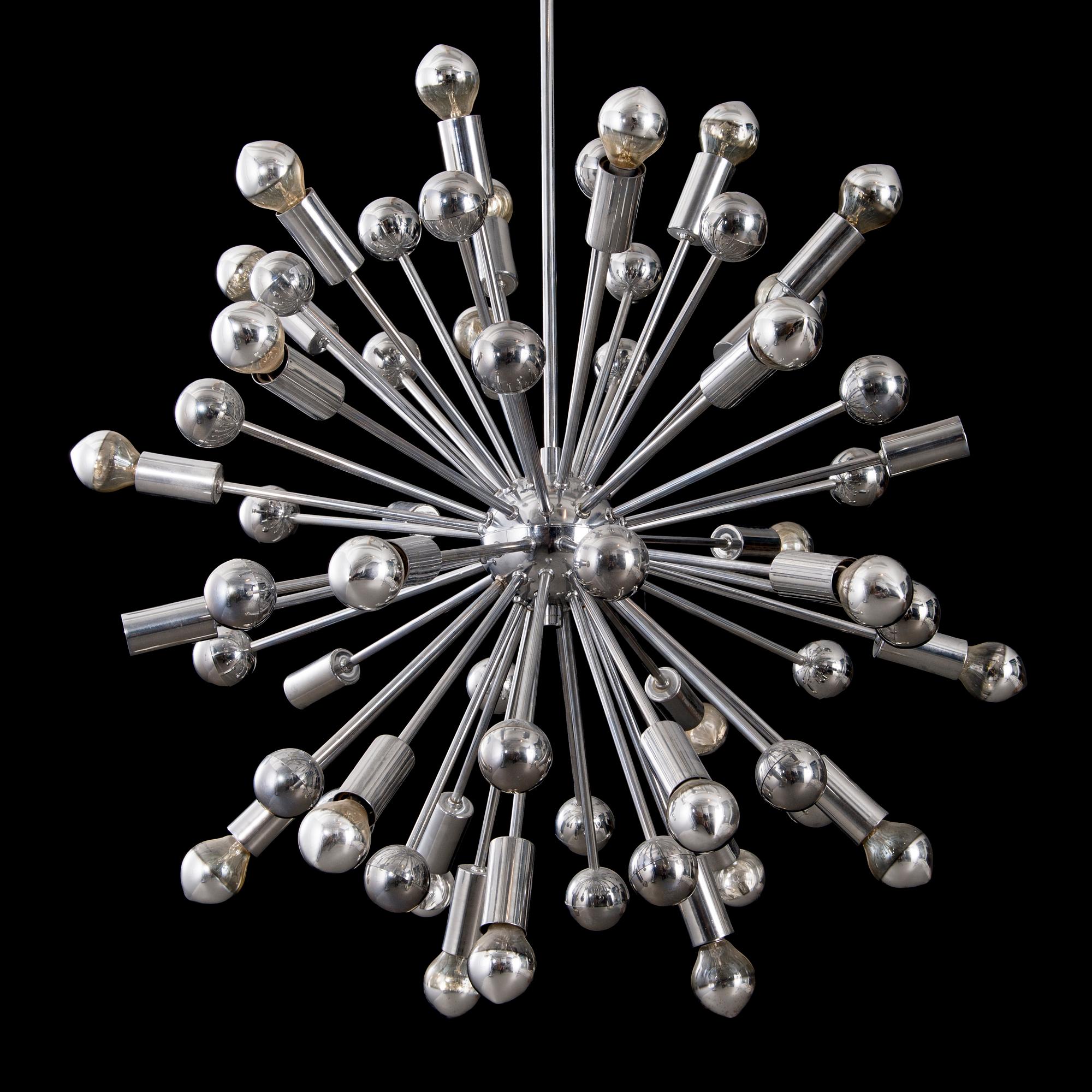 PAUL DE HAAN, taklampa, "Sputnik", 1900-talets senare hälft.