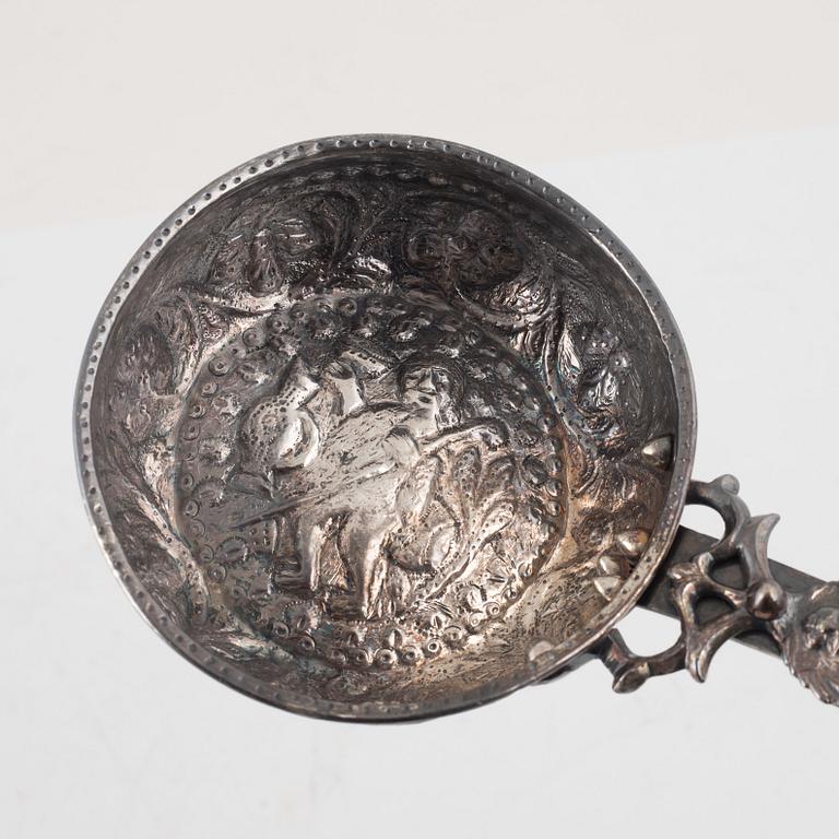 A Tiflis Silver Ladle, mark of Assay Master Egor Ivanovich Blomberg 1868.