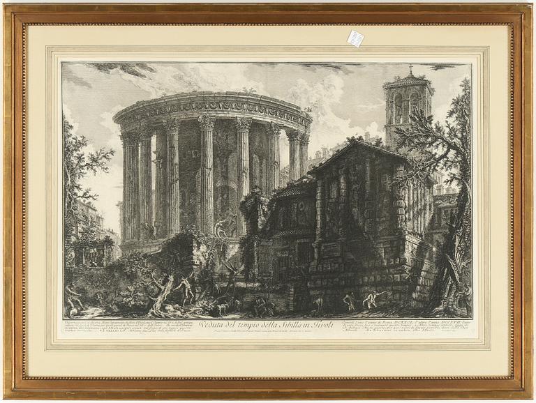 GIOVANNI BATTISTA PIRANESI, etsning.