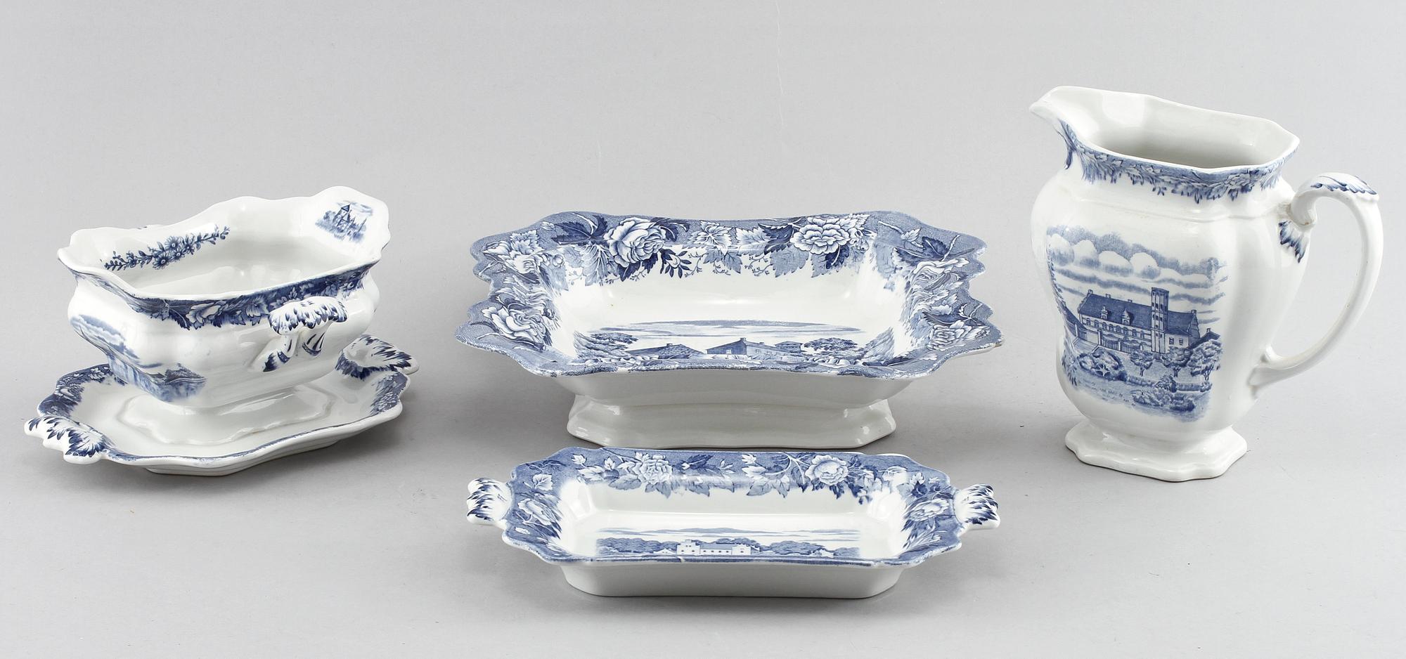 MATSERVIS, 57 delar, porslin, "Skåne", Rörstrand, 1900-tal.