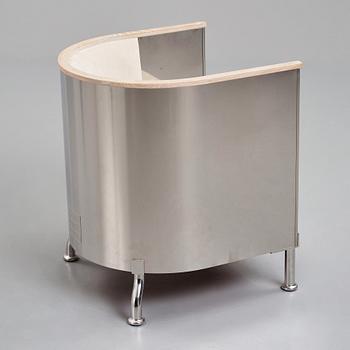 Mats Theselius, an 'Inox' armchair, ed. 3/199, for Källemo, Sweden post 2015.