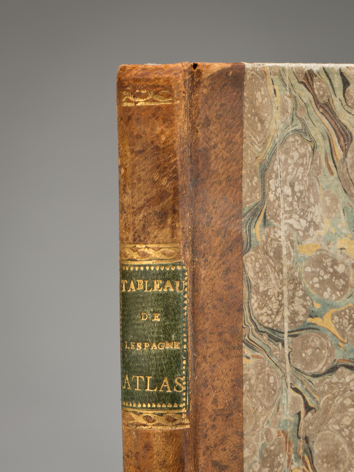 BOK, "Atlas pour Servir au Tableau de L'Espagne Moderne" AV Jean François Bourgoing, Paris´, 1803.