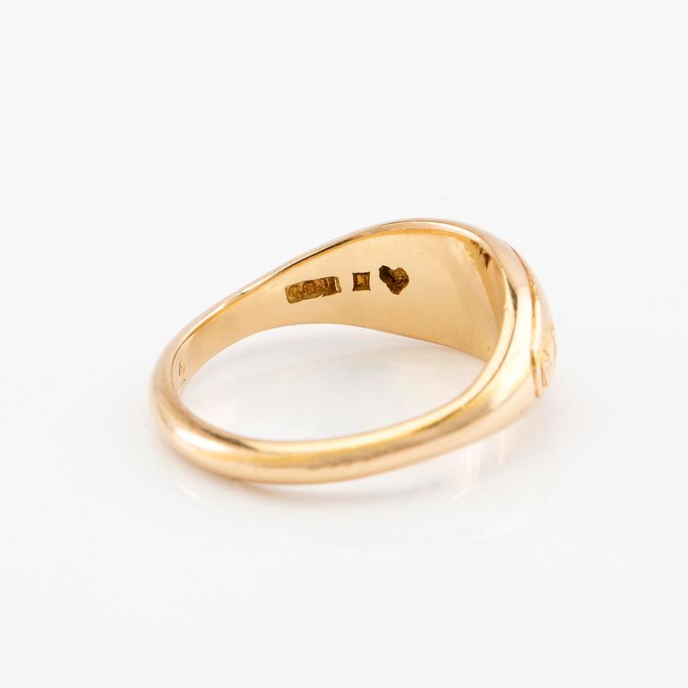 Ring 18K gold, Hallbergs Stockholm 1958.