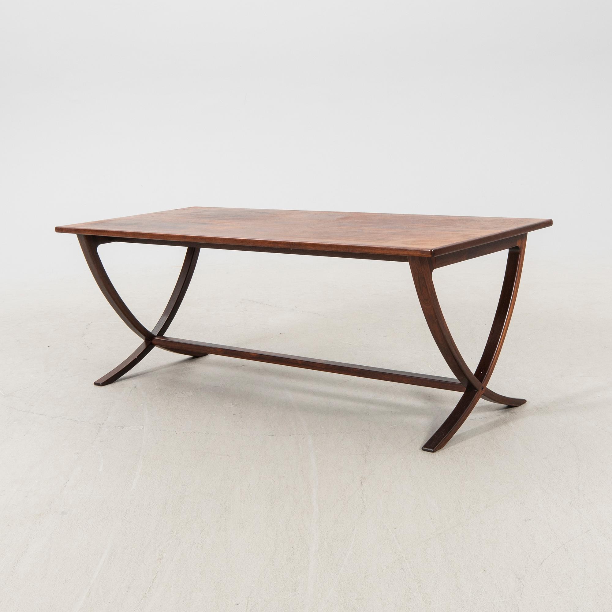 A Danish 1950/60s jacaranda coffee table.