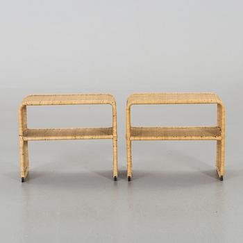 Two bed side tables from the second half of the 20th century.