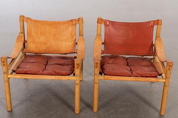 Arne Norell, a pair of Sirocco armchairs.