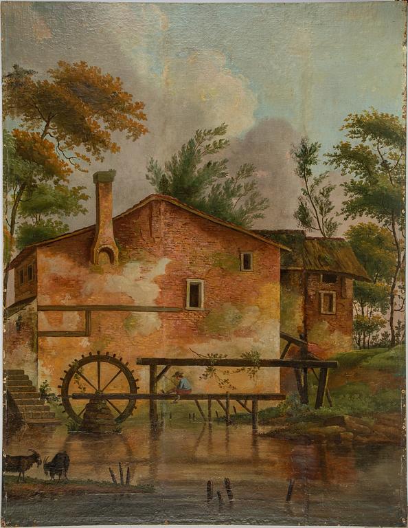 Wall painting, 5, early 19th Century, oil on canvas/panel.