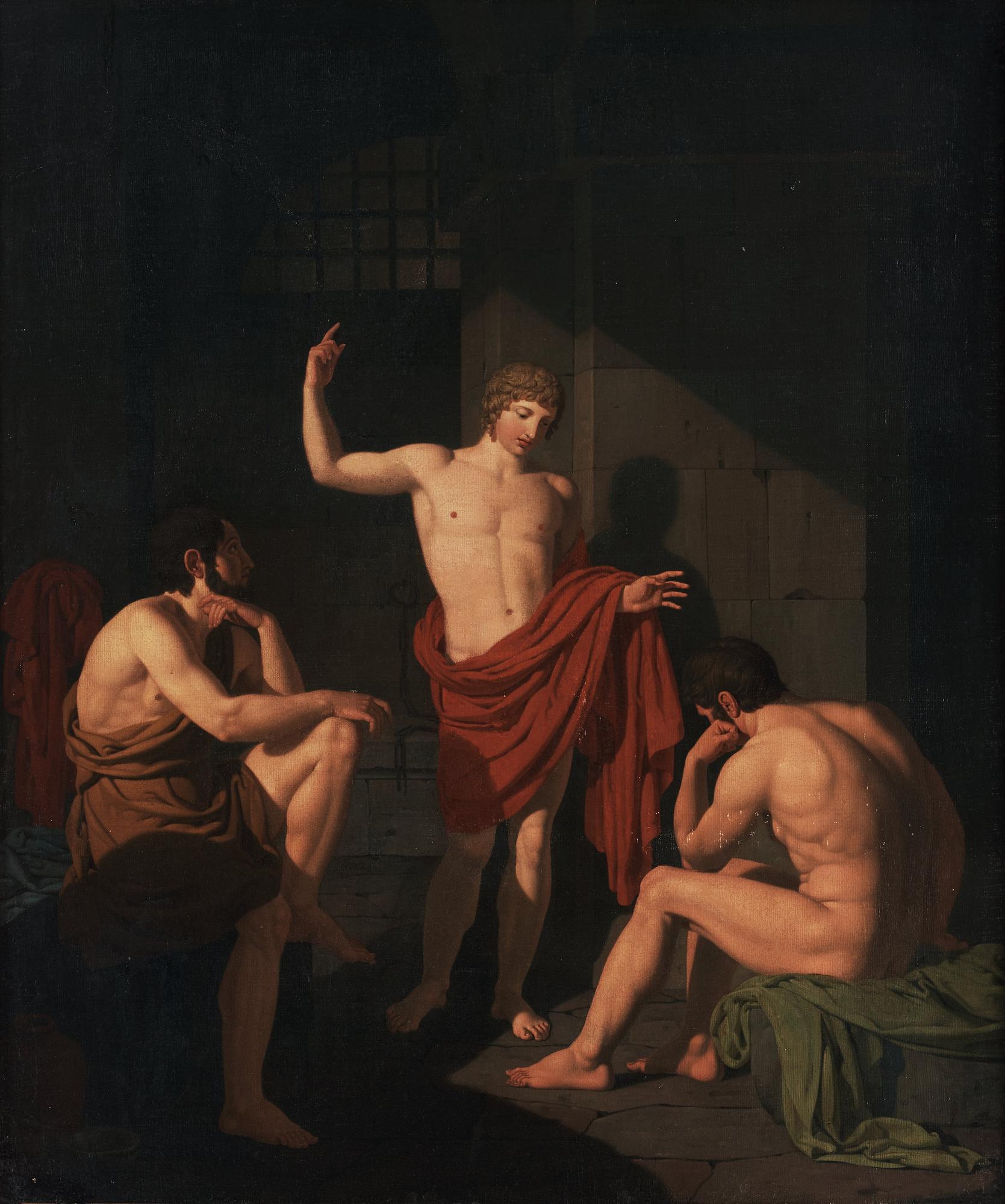 JACQUES LOUIS DAVID, In the manner of, oil on canvas.