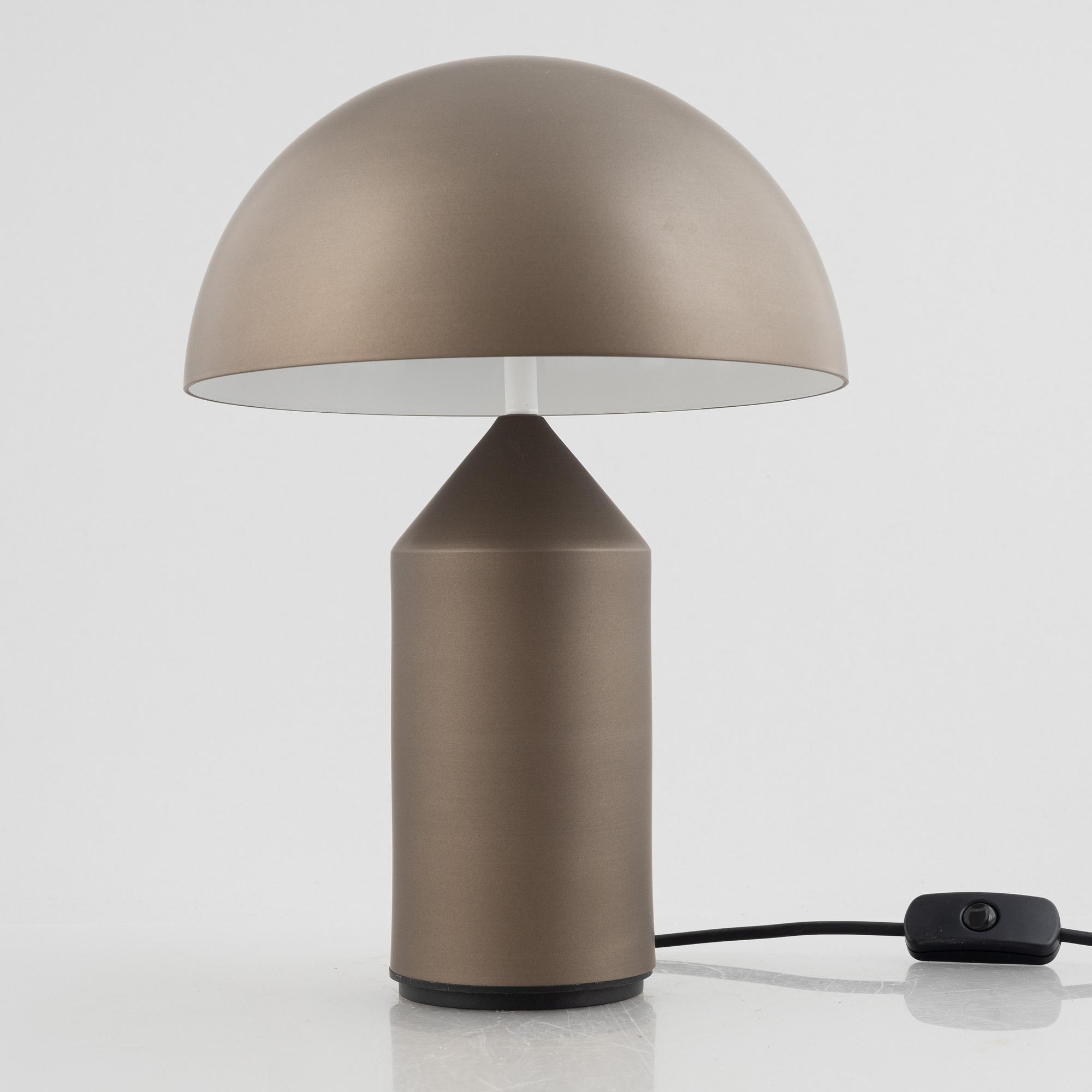 Vico Magistretti, an 'Atollo' table lamp, Oluce, Italy.