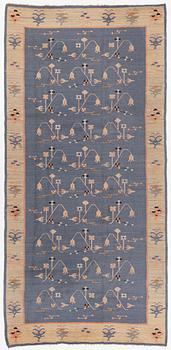 A semi-antique Bessarabian kilim, c 341 x 164 cm.