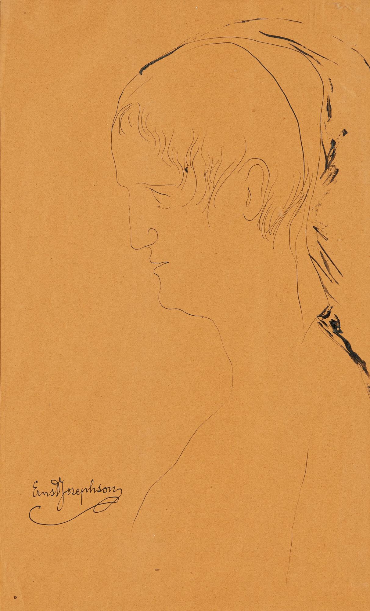 Ernst Josephson, Kvinna i profil.