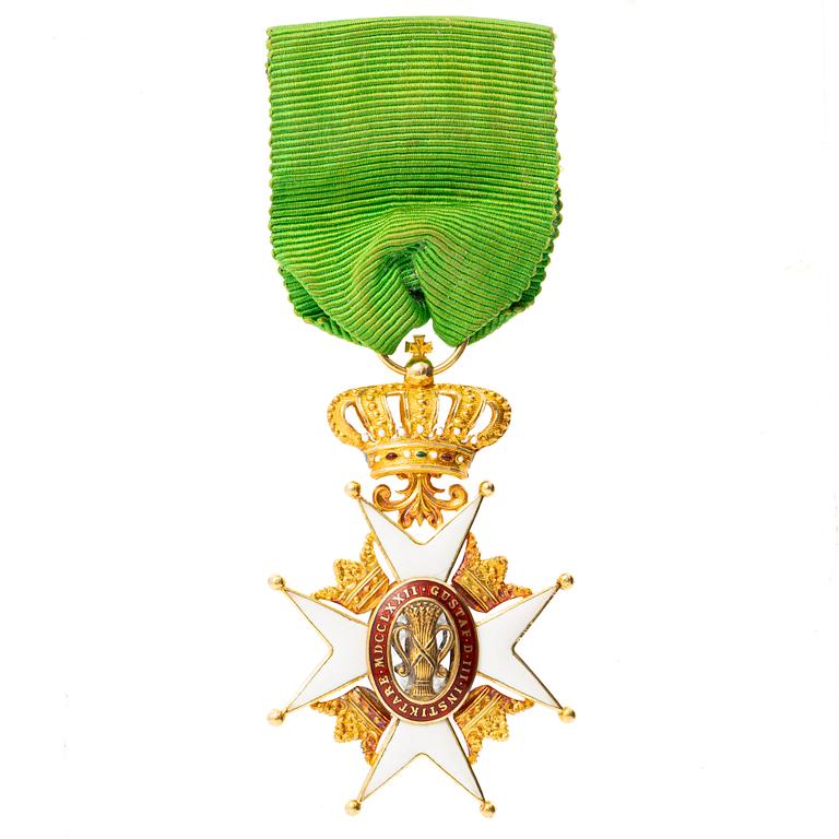 Order of Vasa, Sweden, knight's badge,