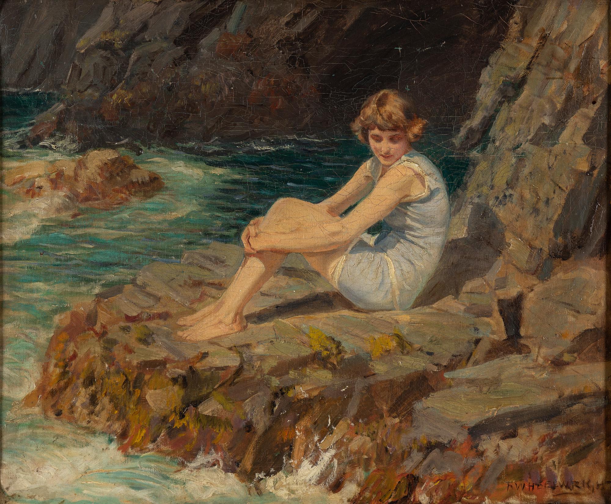 ROWLAND WHEELWRIGHT, olja på duk, signerad.