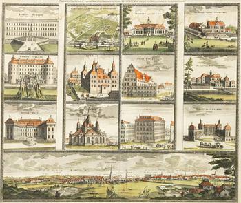Johann Baptist Homann, Hand-coloured engraving.