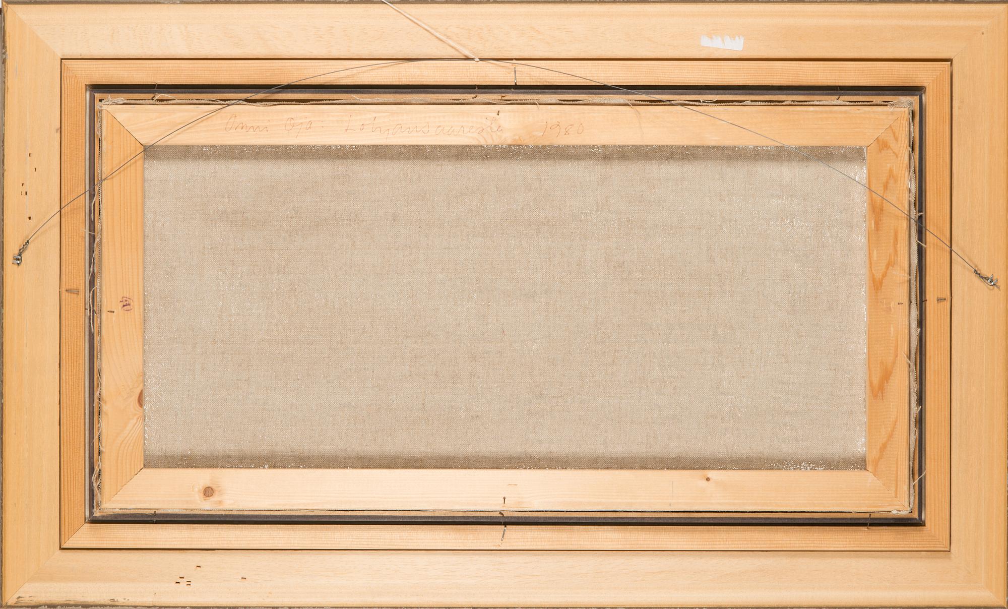 Onni Oja, olja på duk, signerad.