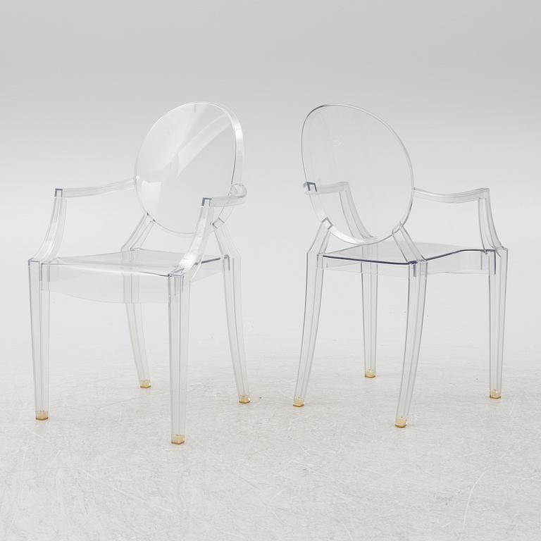 Philippe Starck, six 'Louis Ghost' armchairs, Kartell.