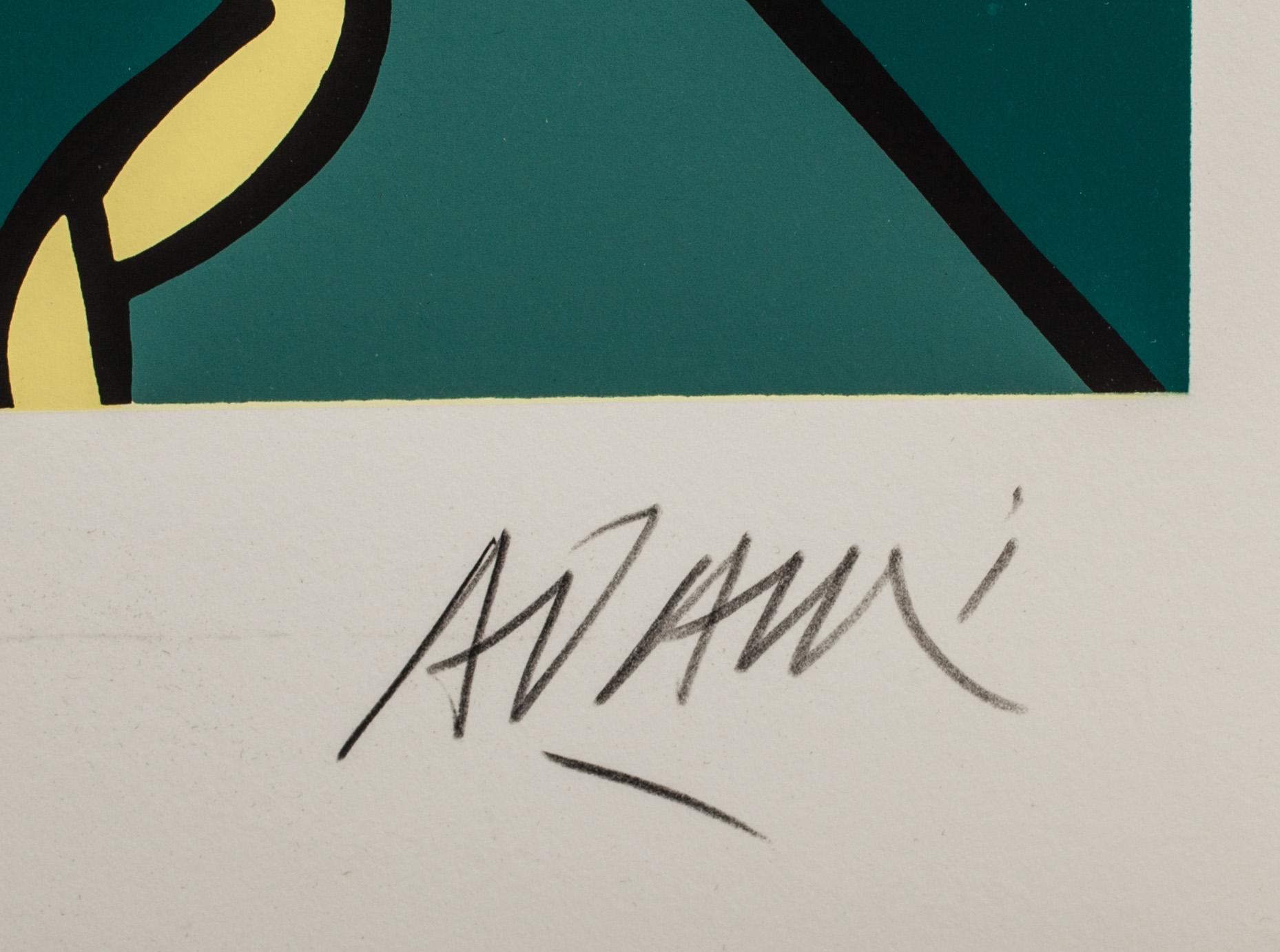 VALERIO ADAMI, färgserigrafi, signerad och numrerad epr.d.