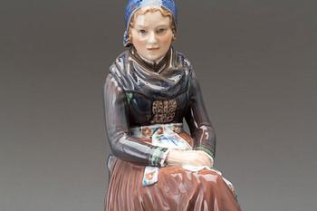 FIGURIN, Dahl Jensen, porslin, 1900-talets andra hälft.