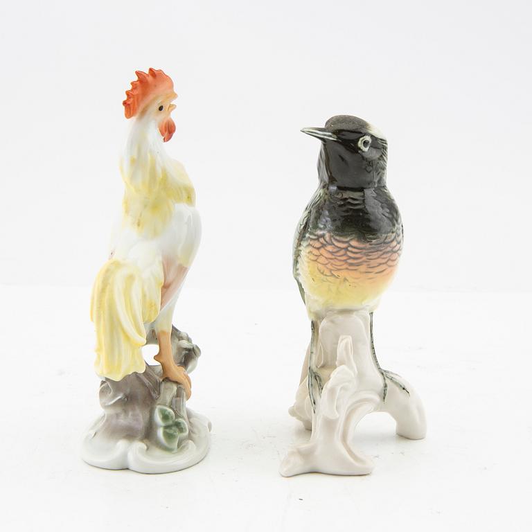 Figurines 5 pcs Rosenthal/Rudolstadt Germany mid-20th century porcelain.