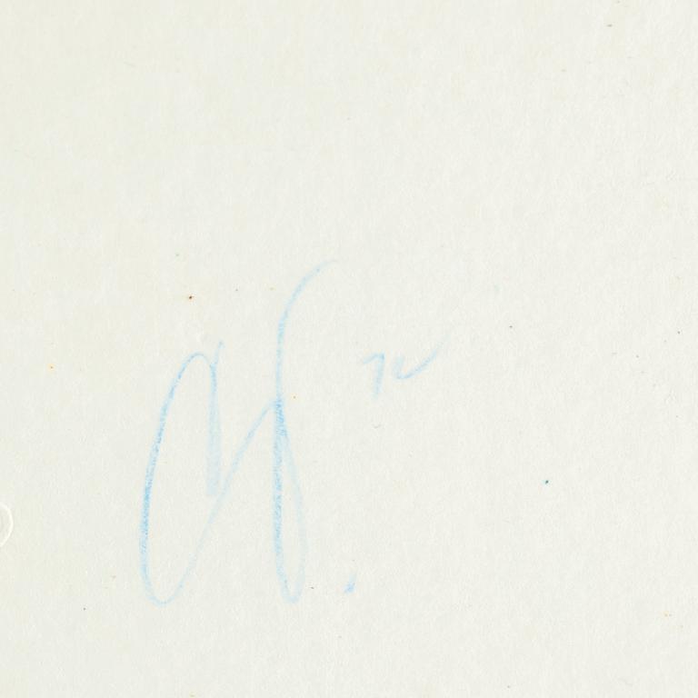 CLAES OLDENBURG, litografi, 1972, signerad med blåkrita och numrerad 15/50.