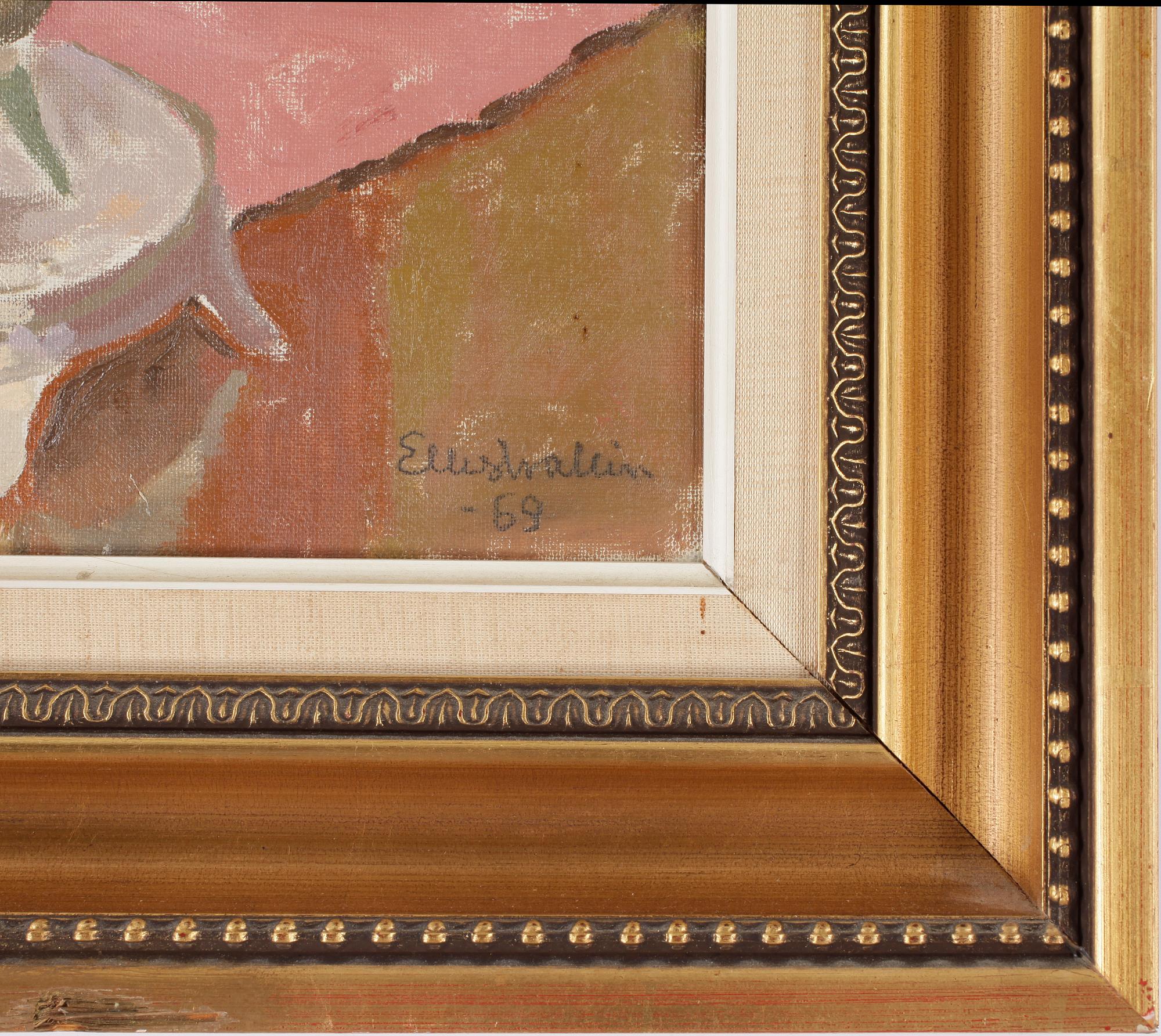 ELLIS WALLIN. Olja på duk. Sign Ellis Wallin o dat -68.