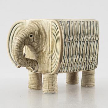 Lisa Larson, figurin, stengods, "Elefant", ur serien "Afrika", Gustavsberg.