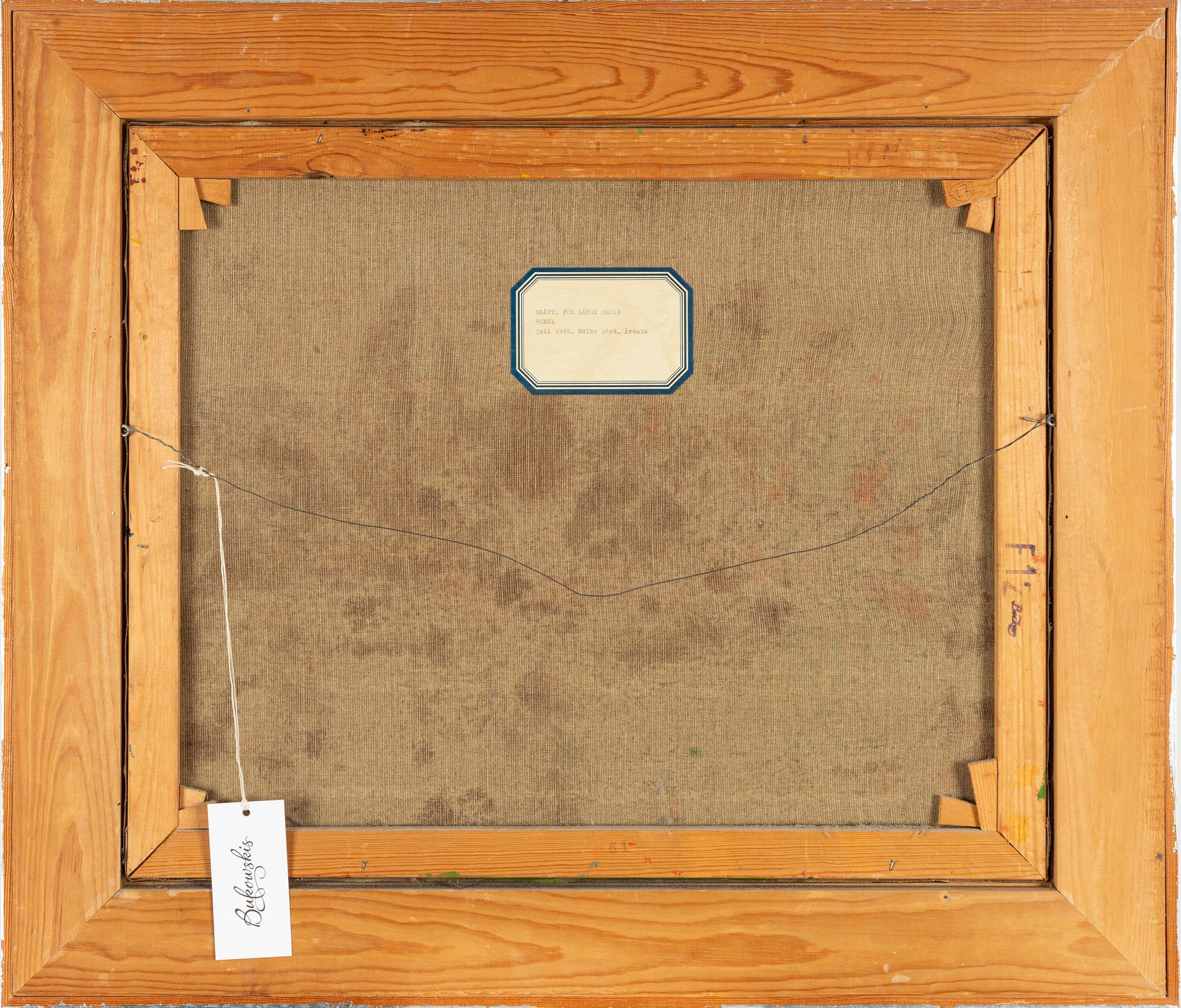 Ardy Strüwer, "Blått, för länge sedan".