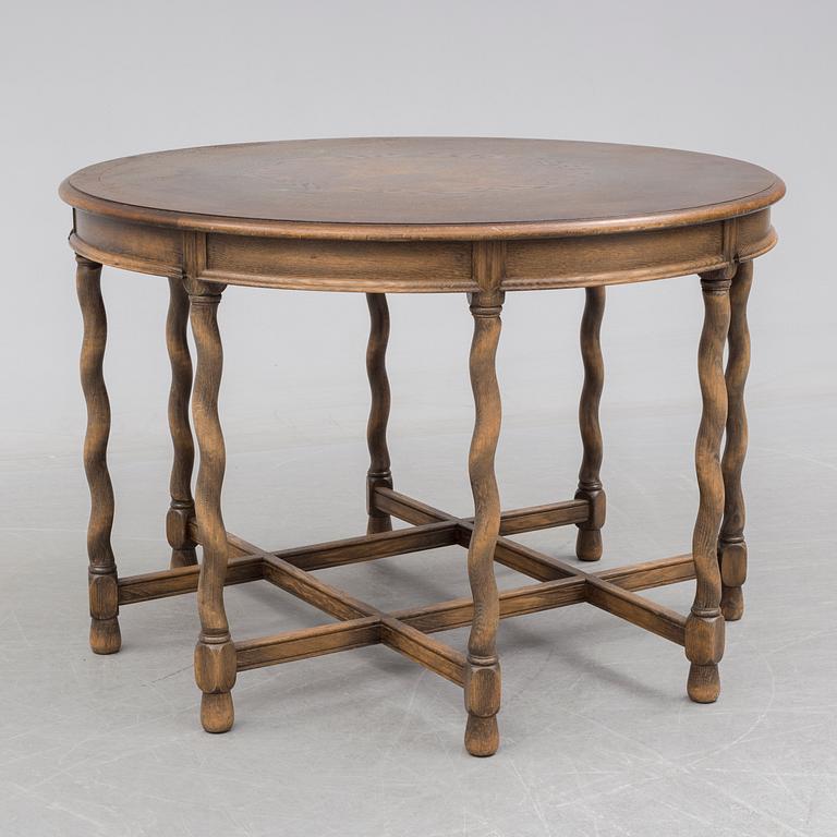 A stained oak 'Baldwin' table from Nordiska Kompaniet, 1929.