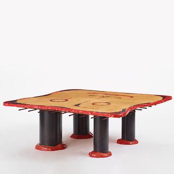 Gaetano Pesce, a "Sansone II" table, Cassina, Italy, post 1987.