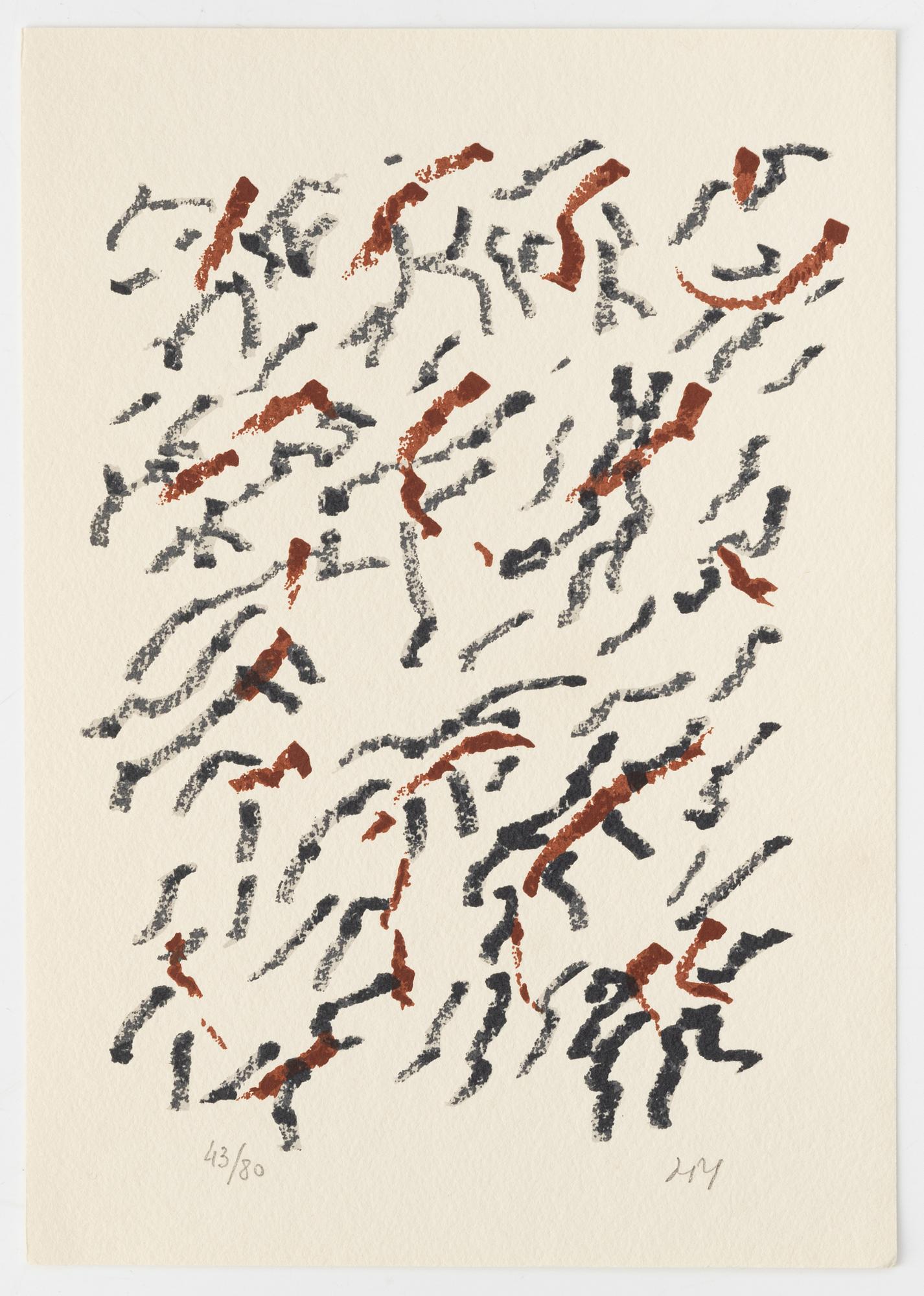 Henri Michaux, 'Par des traits', Fata Morgana, Paris, 1984.