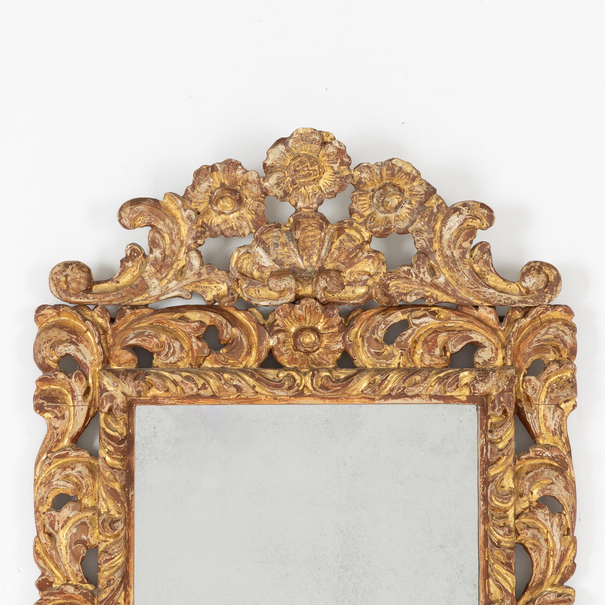 Spegel, barock, Italien, 1700-tal.