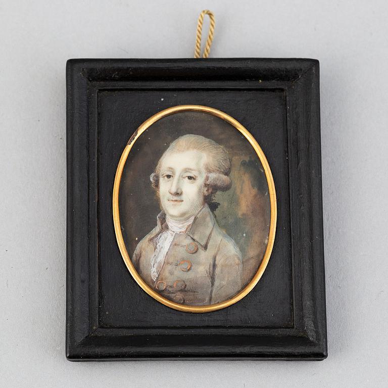 Unknown artist 18th Century. Miniature. Unsigned.