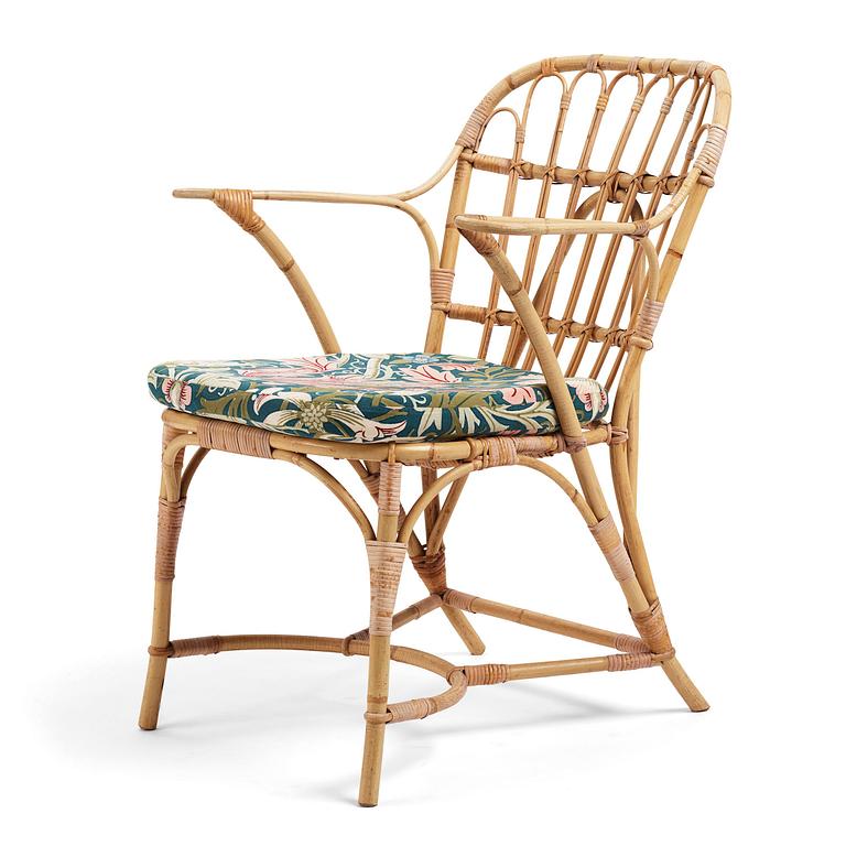 Josef Frank, a rattan chair model "B 1184", Firma Svenskt Tenn, probably 1950s.