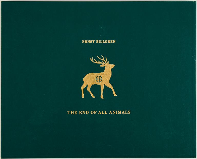 Ernst Billgren, "The end of all animals", portfolio bestående av 12 etsningar, signerad och numrerad 3/40.