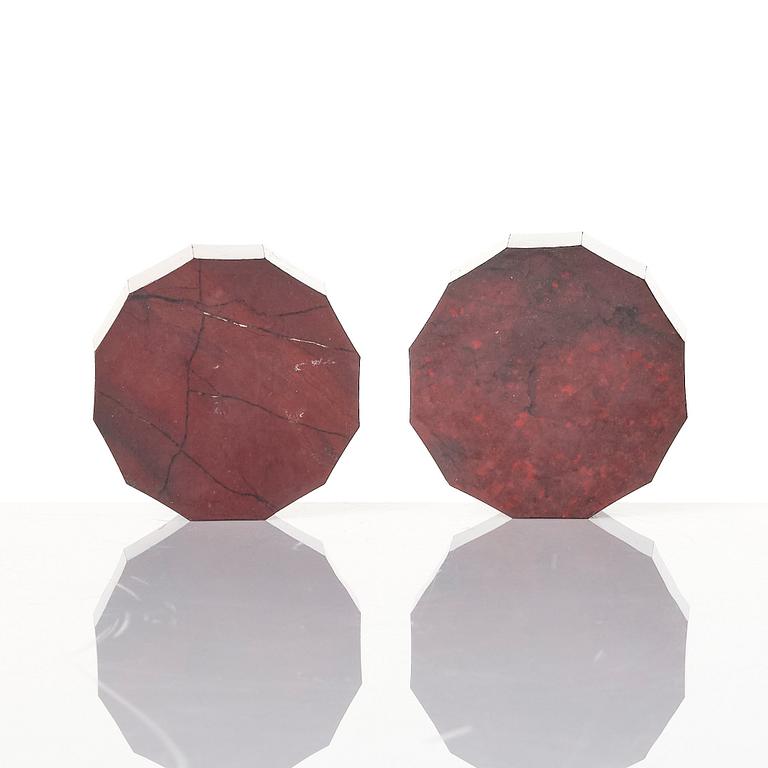 A pair of Swedish Empire ferrosilicon salts, early 19th century.
