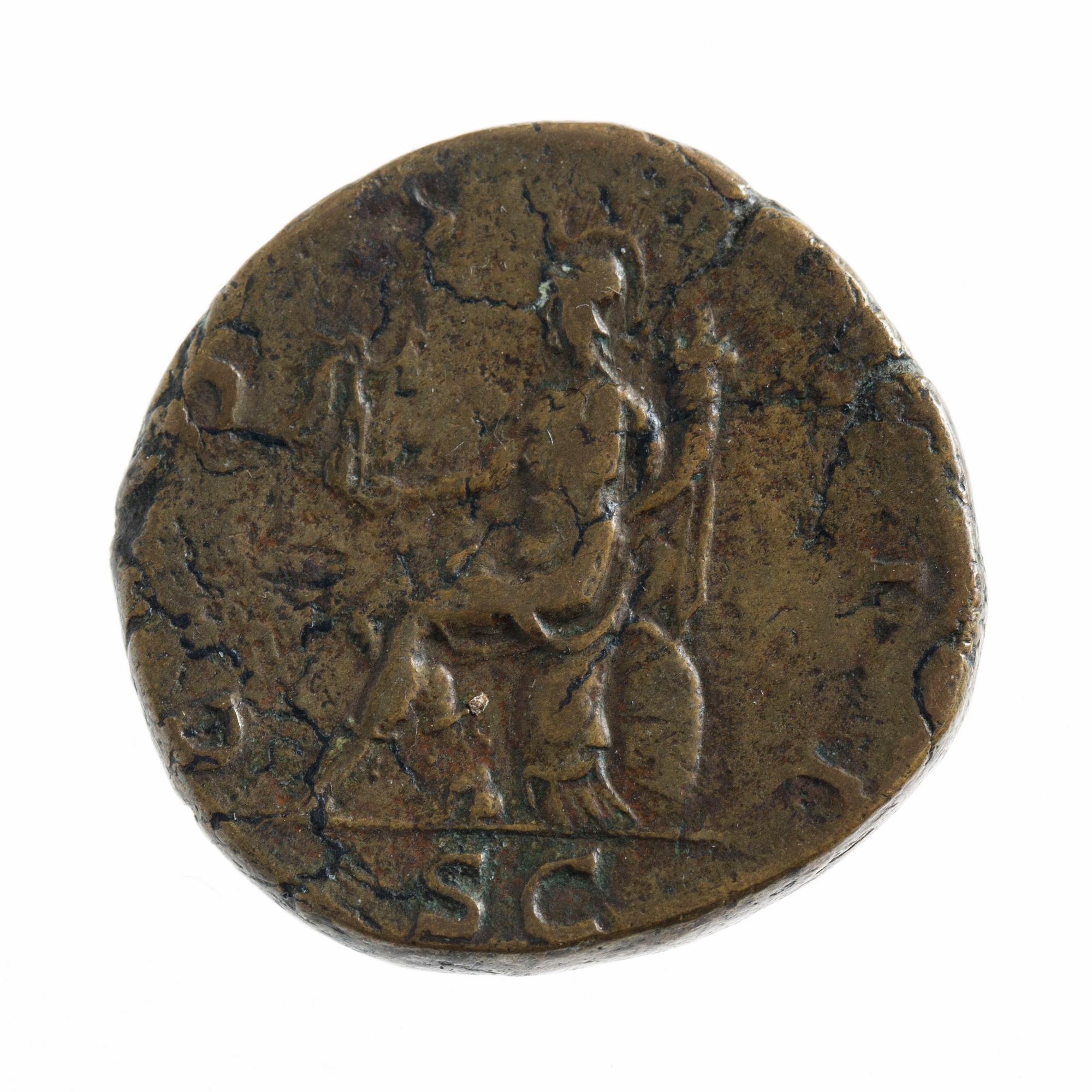 MYNT, brons, Hadrianus sestertie, ca 117-138 e.Kr.