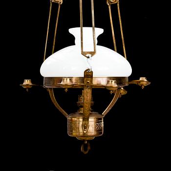 TAKFOTOGENLAMPA, jugend, tidigt 1900-tal. Diam 52.