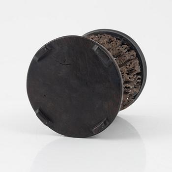 A Chinese naturalistic brush pot, probably early 20th Century.