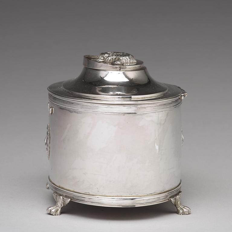 Johan Fredrik Masman, sockerskrin, silver, Stockholm 1814.