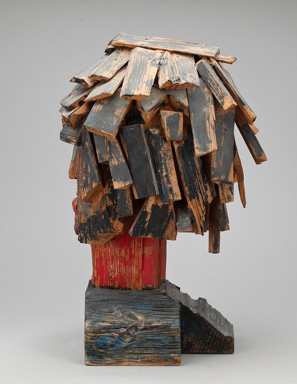 SKULPTUR, trä, Carl Allan Pettersson, signerad, numrerad 471 och daterad -68.